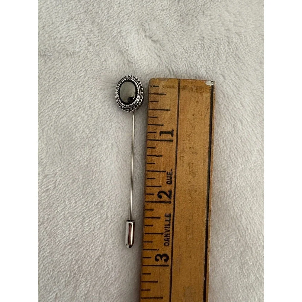Vintage Sarah Coventry MOON MIST Silver Tone Straight Lapel/Hat/Scarf Pin - 3 in